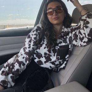 Cow Print Fleece